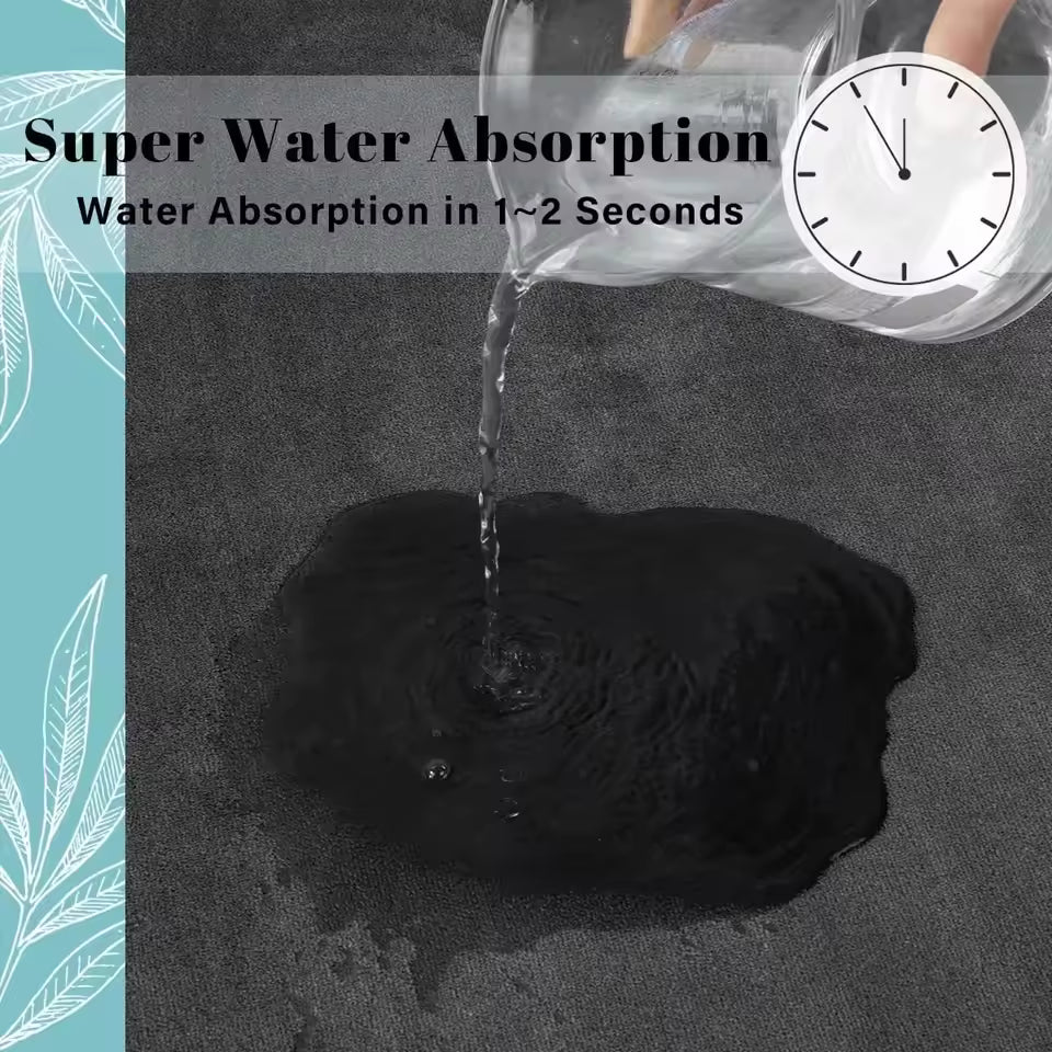 Coral Velvet Comfort Mat – Super Soft, Anti-Slip, Instant Absorb Floor Mat