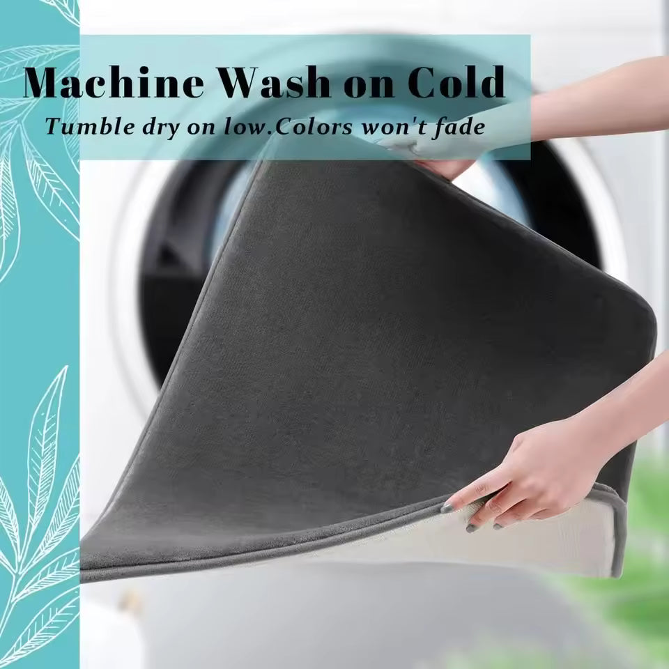 Coral Velvet Comfort Mat – Super Soft, Anti-Slip, Instant Absorb Floor Mat