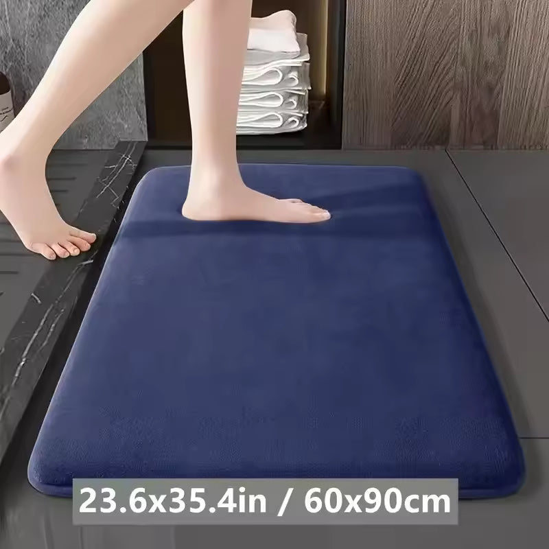 Coral Velvet Comfort Mat – Super Soft, Anti-Slip, Instant Absorb Floor Mat