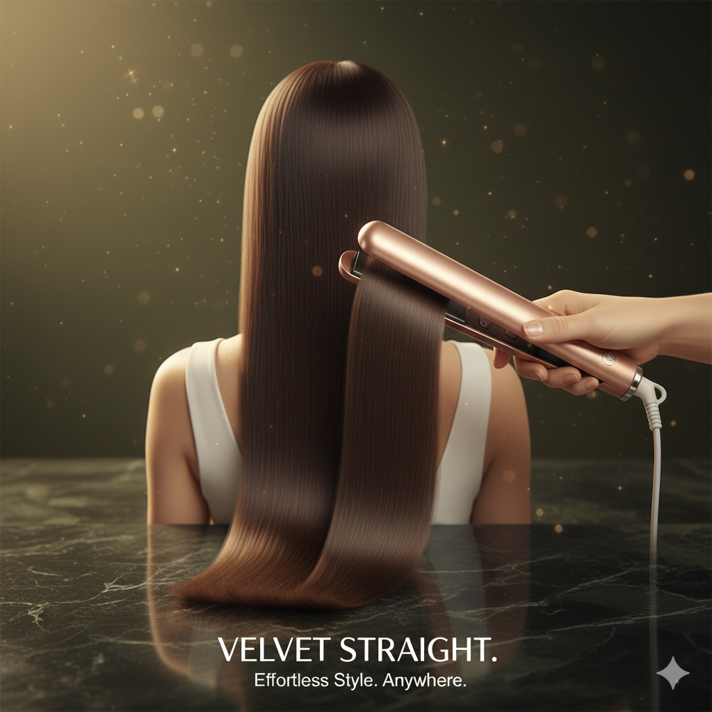 Mini Ceramic Sleek Iron – Premium Travel Hair Straightener