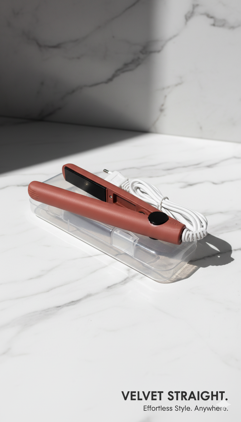 Mini Ceramic Sleek Iron – Premium Travel Hair Straightener